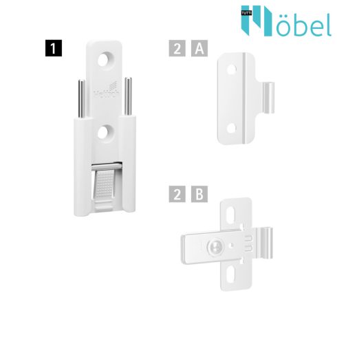 HINGE PART W.U-PIN WHITE WL-L PC LA12450